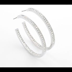 Touchstone Crystal Grand Hoopla Earrings
